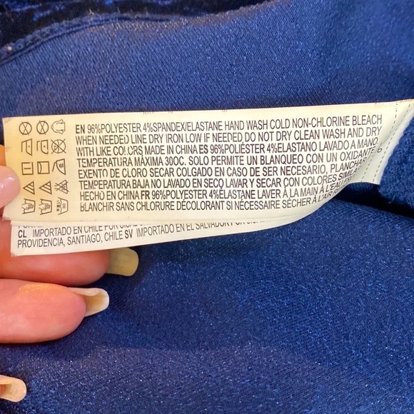 Forever 21 dark blue crushed velvet dress - Picture 5 of 5